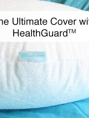 Premium Bamboo Terry - Pregnancy and Nursing / Feeding Pillow Cover with HealthGuard for "The Ultimate Pillow"